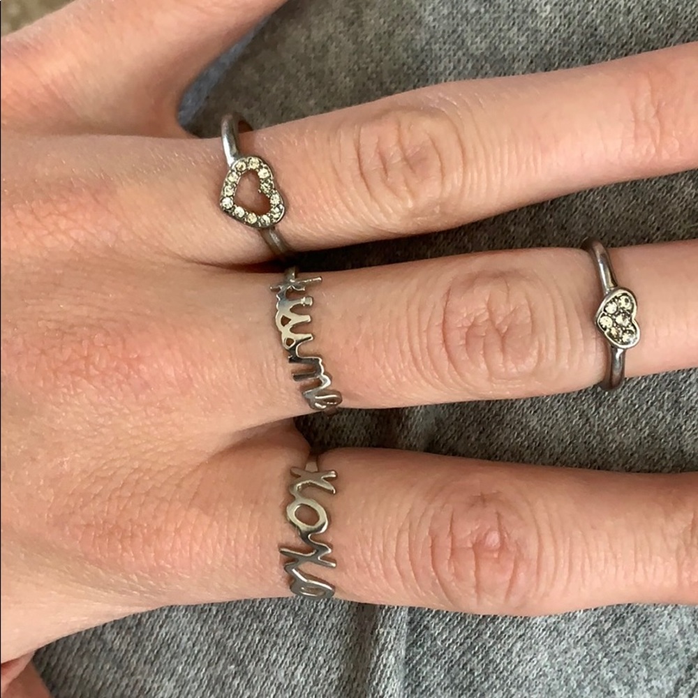 4 piece ring set